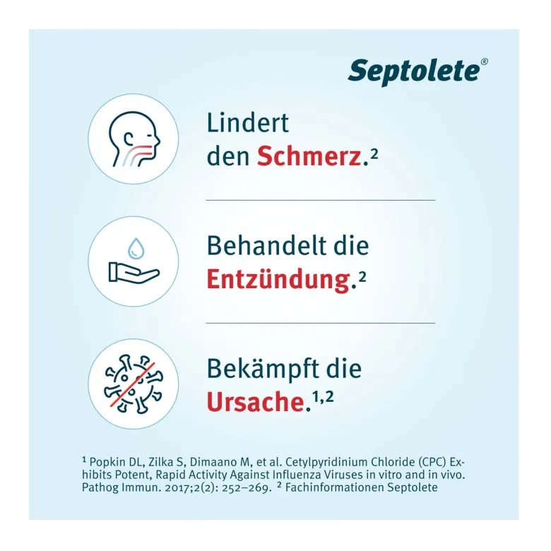 Septolete Cola 3 mg / 1 mg Lutschtabletten, 16 St