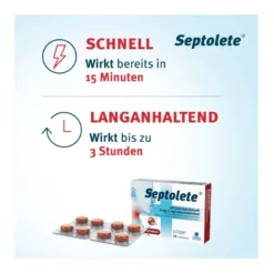 Septolete Cola 3 mg / 1 mg Lutschtabletten, 16 St