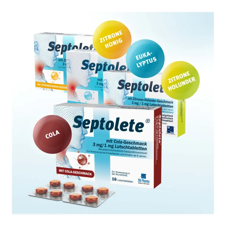 Septolete Cola 3 mg / 1 mg Lutschtabletten, 16 St