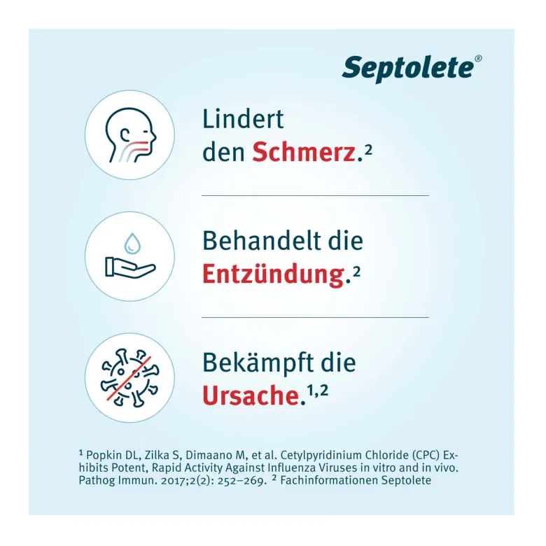 Septolete Eukalyptus 3 mg / 1 mg Lutschtabletten, 16 St