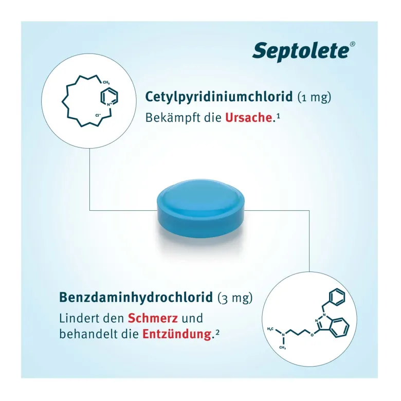 Septolete Eukalyptus 3 mg / 1 mg Lutschtabletten, 16 St