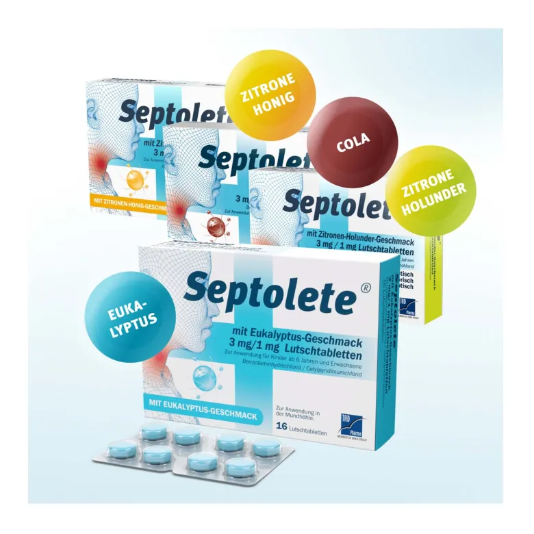 Septolete Eukalyptus 3 mg / 1 mg Lutschtabletten, 16 St