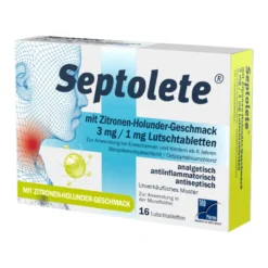 Septolete Zitrone-Holunder 3 mg/1 mg Lutschtabletten, 16 St