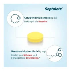 Septolete Zitrone-Honig 3 mg/1 mg Lutschtabletten, 16 St