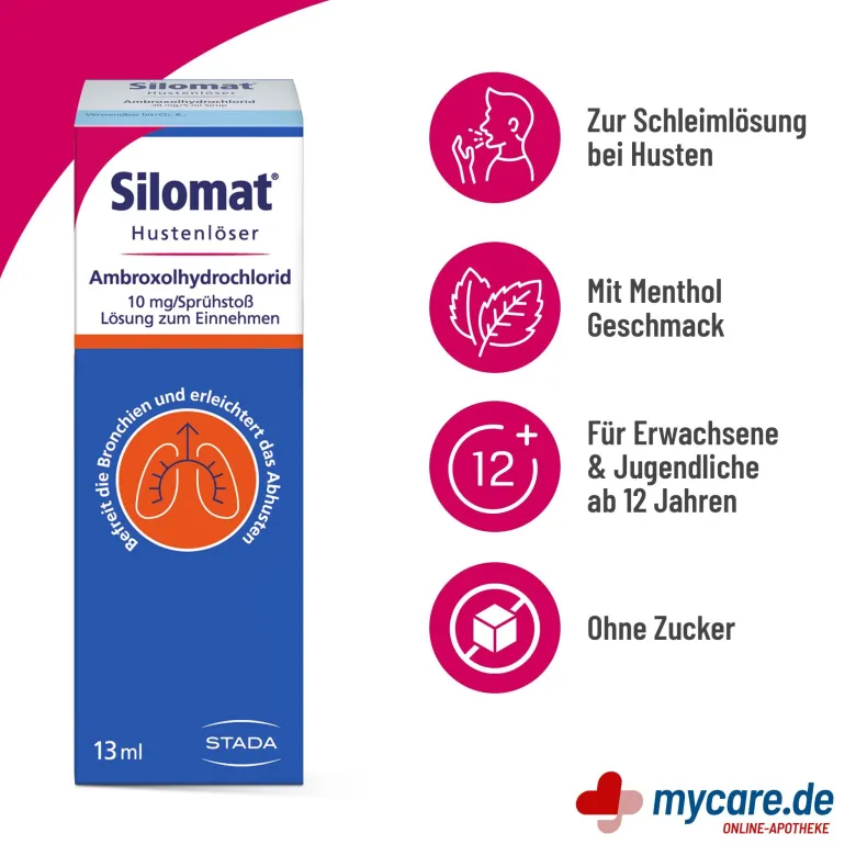 Silomat Hustenlöser Ambroxol Spray, 13 ml