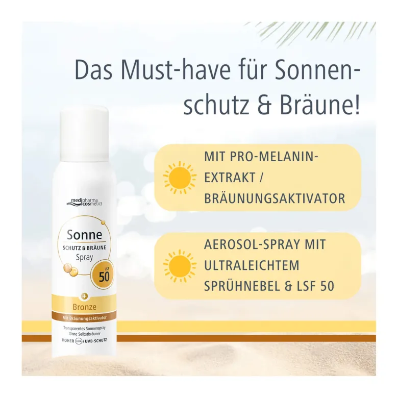 Sonne Schutz & Bräune LSF 50 Aerosol-Spray, 150 ml