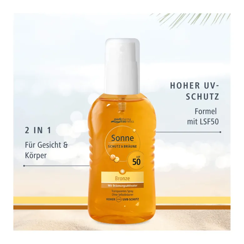 Sonne Schutz & Bräune LSF 50 Pumpspray, 200 ml