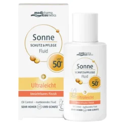 Sonne Schutz & Pflege Fluid LSF50+ Gesicht, 50 ml