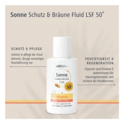 Sonne Schutz & Pflege Fluid LSF50+ Gesicht, 50 ml