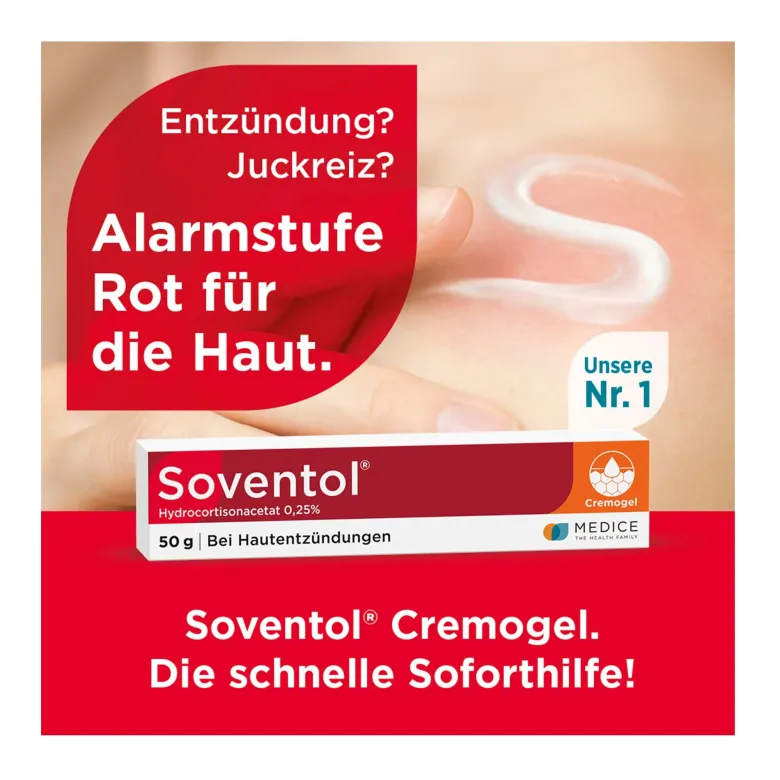 Soventol Hydrocortisonacetat 0,25 % Creme, 50 g