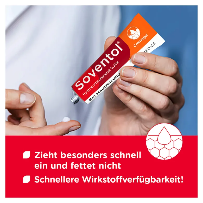 Soventol Hydrocortisonacetat 0,25 % Creme, 50 g