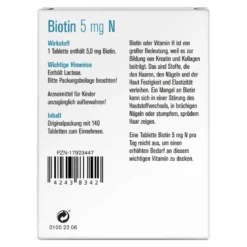 Sovita Biotin 5 mg N Tabletten, 140 St