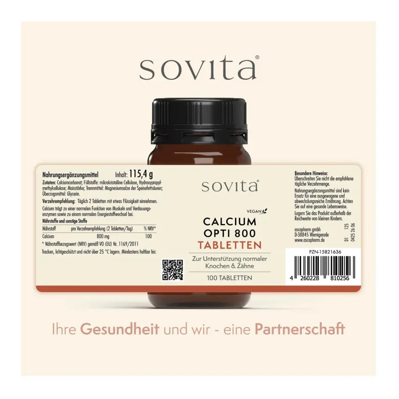 Sovita Calcium Opti 800 Tabletten, 100 St