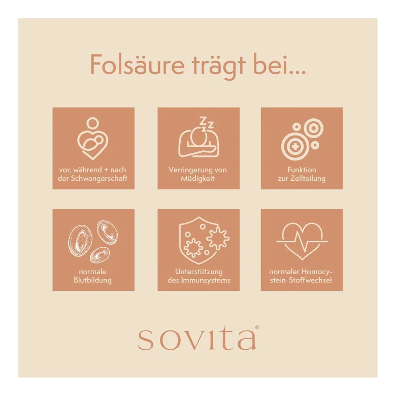 Sovita Folsäure plus Kapseln, 180 St