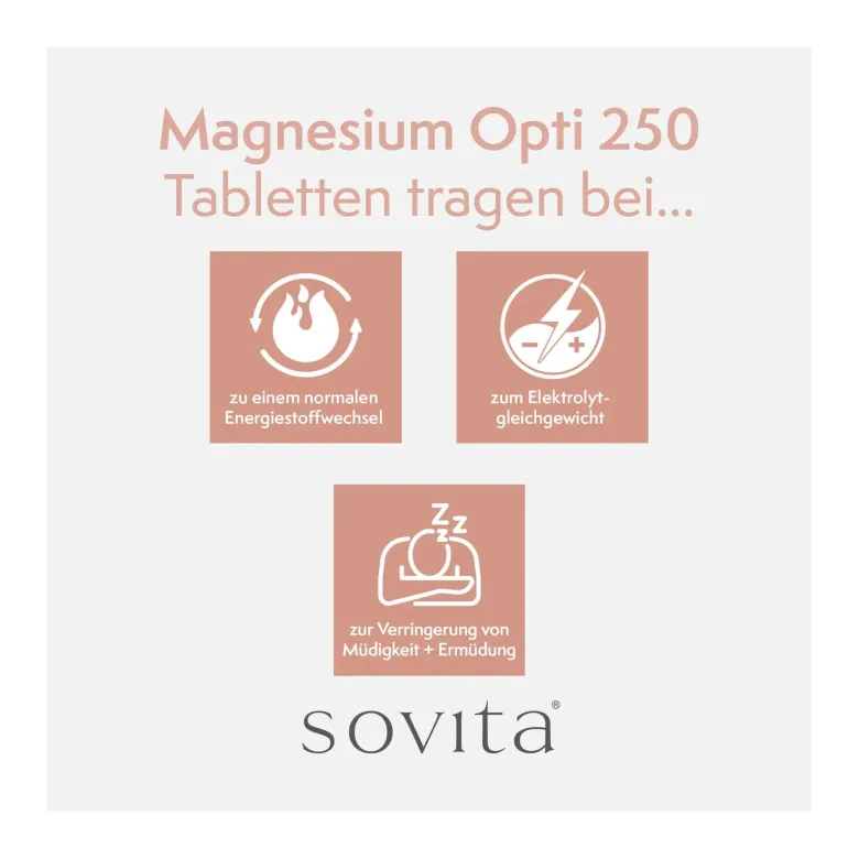 Sovita Magnesium Opti 250 Tabletten, 90 St