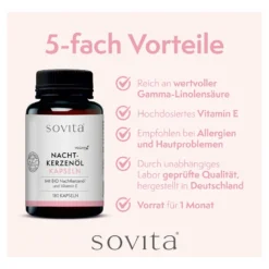 Sovita Nachtkerzenöl-Kapseln, 180 St