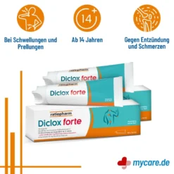 Spar-Set: Diclox forte - Schmerzgel 2 %, mit Diclofenac, 2x150 g