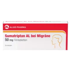 Sumatriptan AL bei Migräne 50 mg Filmtabletten, 2 St
