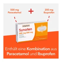 Synofen Filmtabletten mit Ibuprofen und Paracetamol, 20 St