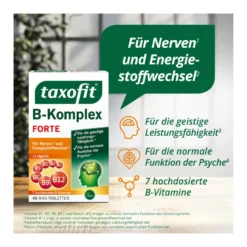 Taxofit B-Komplex + Folsäure Mini Tabletten, 40 St