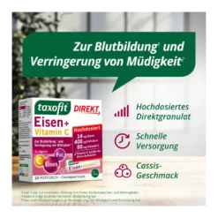Taxofit Eisen+Vitamin C Direkt-Granulat, 20 St
