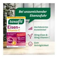 Taxofit Eisen+Vitamin C Kapseln, 40 St