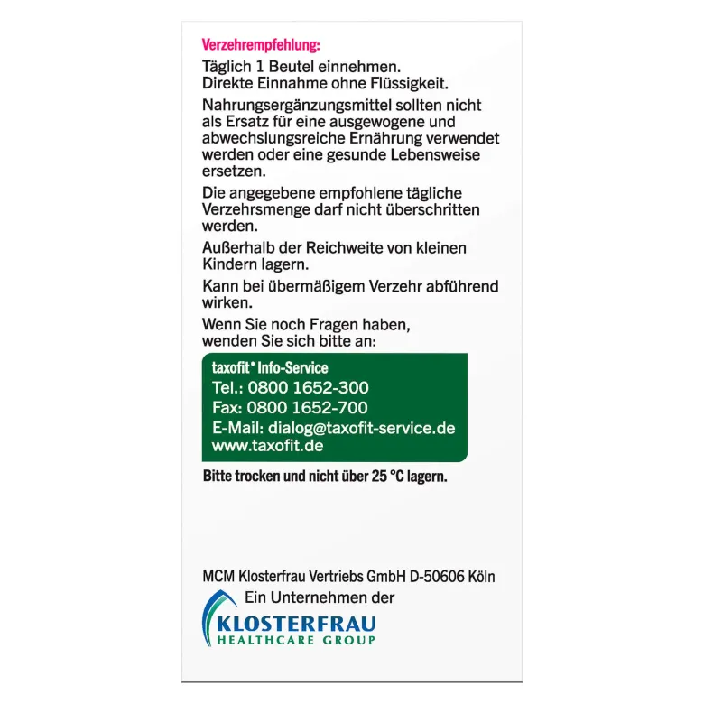 Taxofit Koffein + B12 Energie Direktgranulat, 10 St