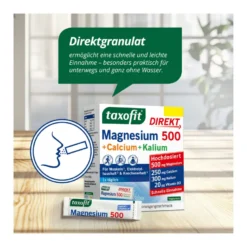 Taxofit Magnesium 500+Calcium+Kalium Direkt-Granulat, 20 St