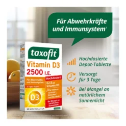 Taxofit Vitamin D3 2500 I.E. Tabletten, 50 St
