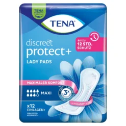 Tena Discreet Protect+ Maxi Inkontinenz Einlage, 12 St