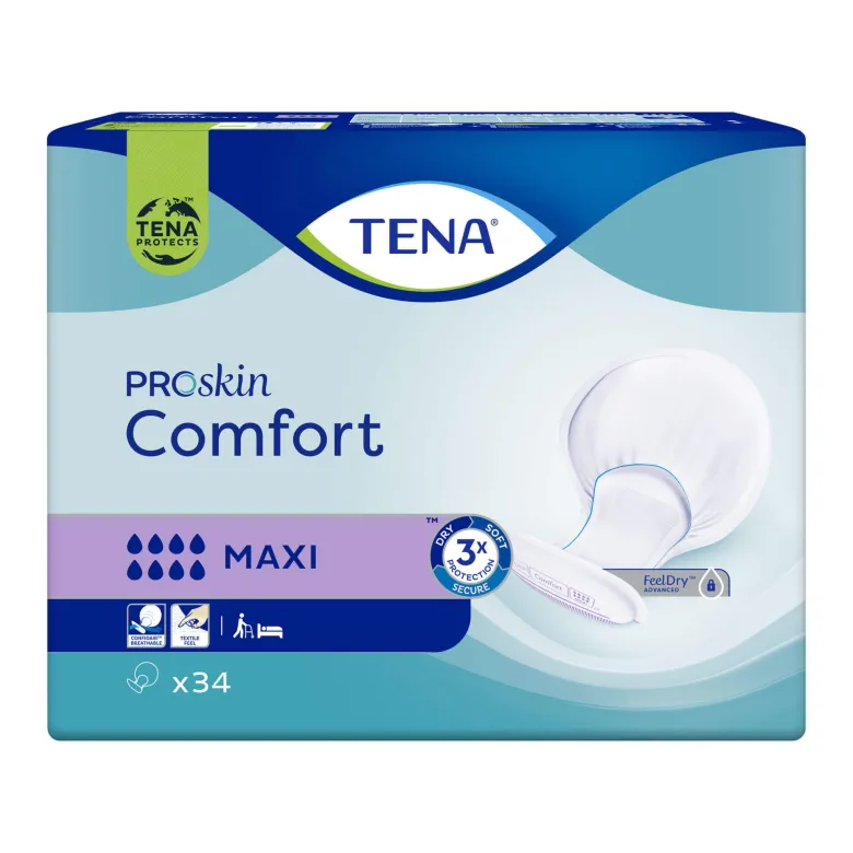 Tena ProSkin Comfort Maxi Inkontinenzvorlagen, 34 St