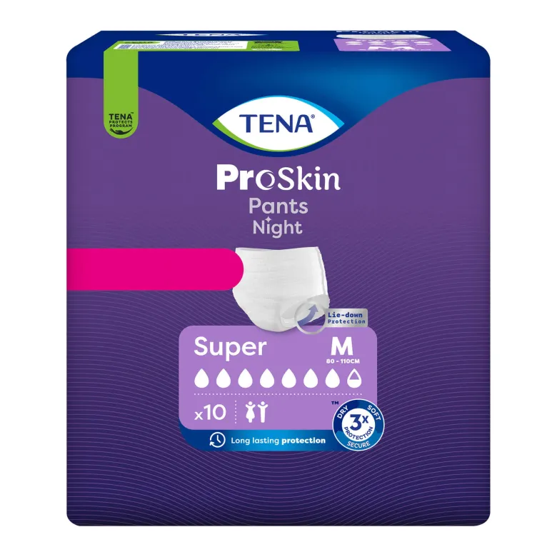 Tena ProSkin Pants Night Super M bei Inkontinenz, 10 St