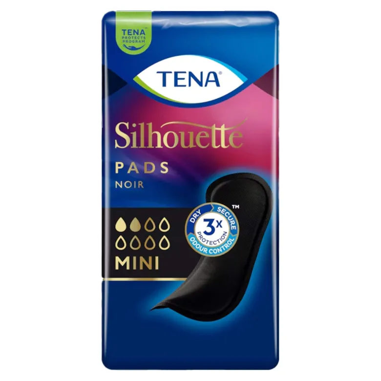 TENA Silhouette Mini Noir Inkontinenz Einlagen, 18 St