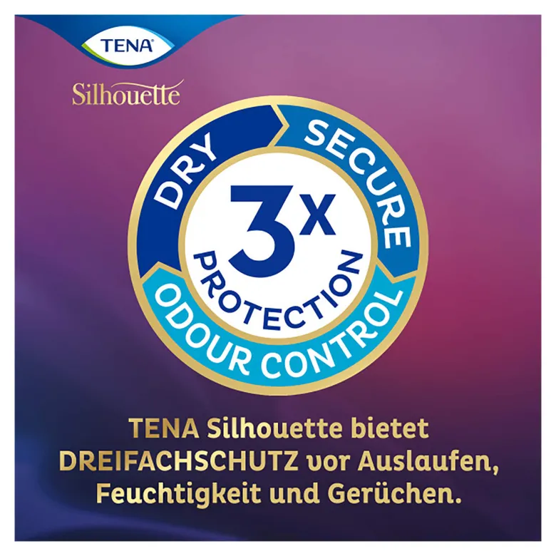 TENA Silhouette Mini Noir Inkontinenz Einlagen, 18 St