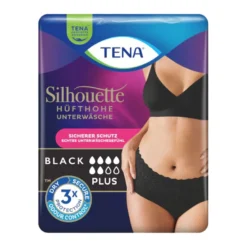 Tena Silhouette Plus Black Inkontinenz Pants M, 12 St