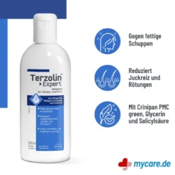 Terzolin Expert Shampoo bei fettiger Kopfhaut, 200 ml