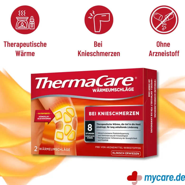 ThermaCare Wärmeumschläge bei Knieschmerzen, 2 St