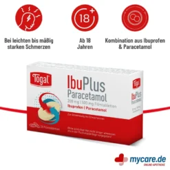 Togal IbuPlus Paracetamol 200 mg/500 mg Filmtabletten, 20 St