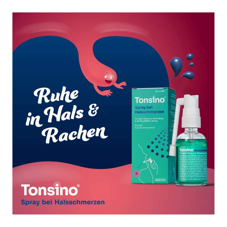 Tonsino Spray bei Halsschmerzen, 30 ml