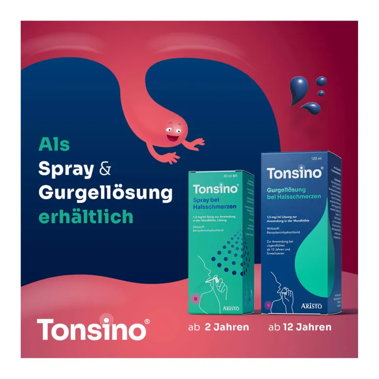 Tonsino Spray bei Halsschmerzen, 30 ml