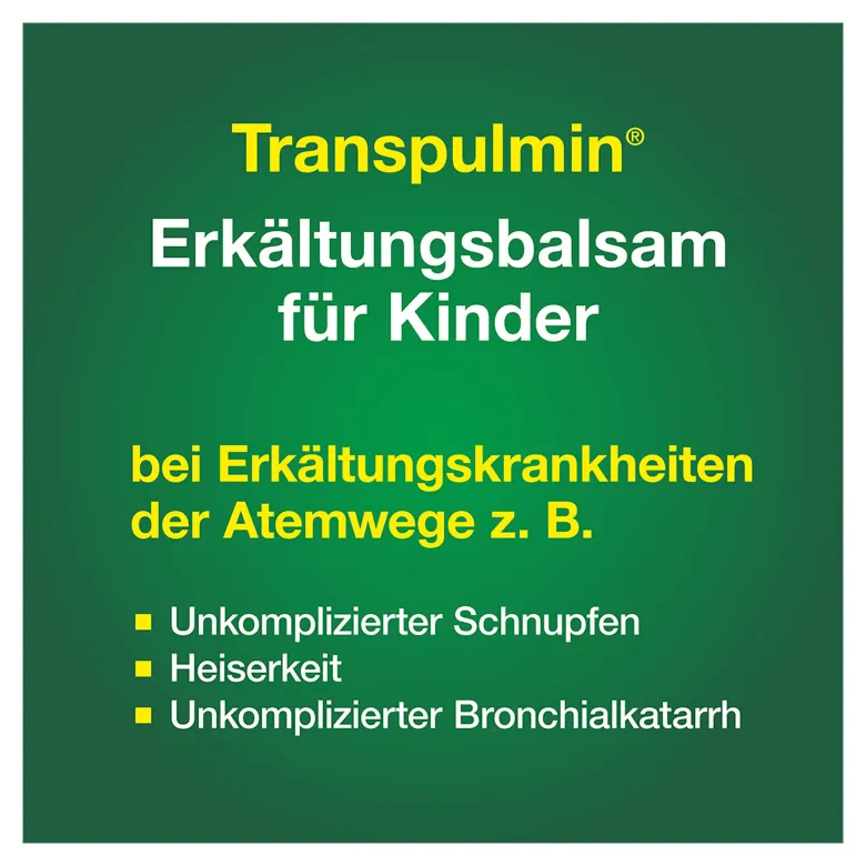 Transpulmin Erkältungsbalsam für Kinder, 40 g
