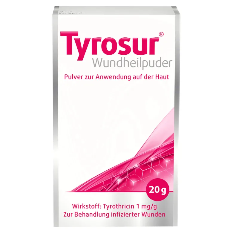Tyrosur Wundheilpuder zur Behandlung von kleinen Wunden, 20 g