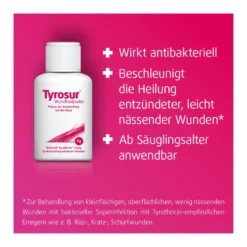 Tyrosur Wundheilpuder zur Behandlung von kleinen Wunden, 20 g
