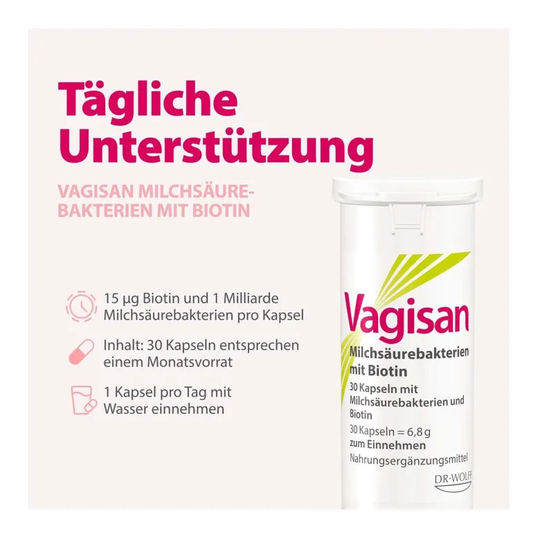 Vagisan Milchsäurebakterien mit Biotin, 30 St