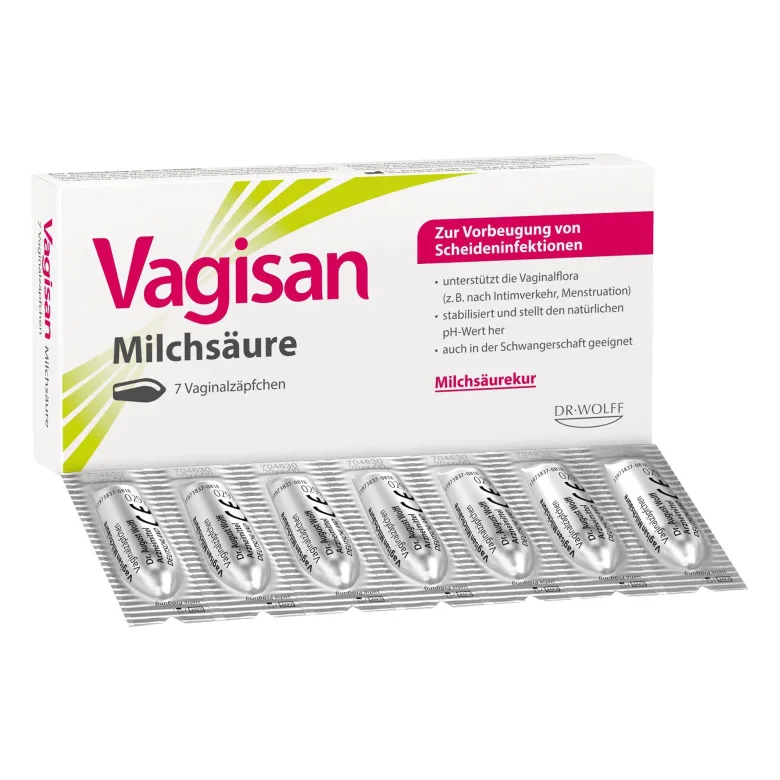 Vagisan Milchsäure Vaginalzäpfchen, 7 St