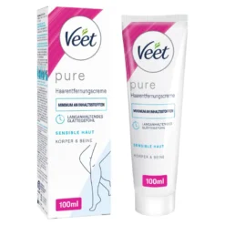 Veet Haarentfernungs-Creme für sensible Haut, 100 ml