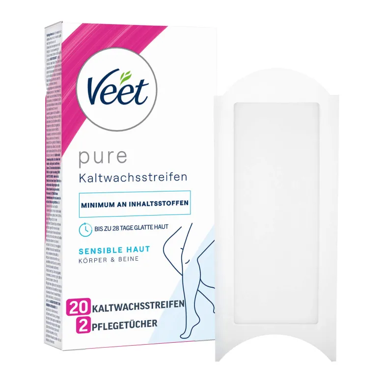 Veet Kaltwachsstreifen Körper & Beine Sensible Haut, 10X2 St