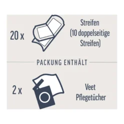 Veet Kaltwachsstreifen Körper & Beine Sensible Haut, 10X2 St