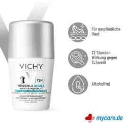 Vichy Deo Roll-on 72h Anti-Flecken Invisible, 50 ml
