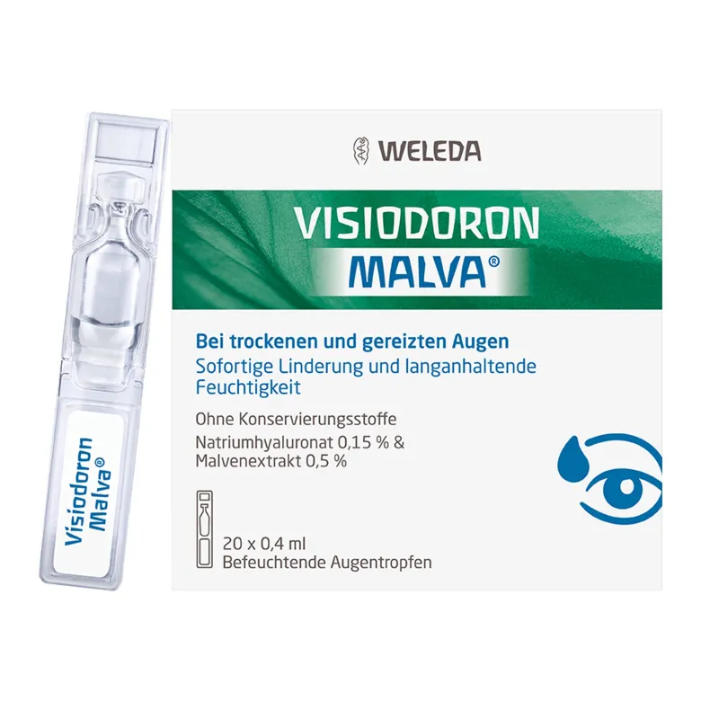 Visiodoron Malva Augentropfen in Einzeldosispipetten, 20X0.4 ml